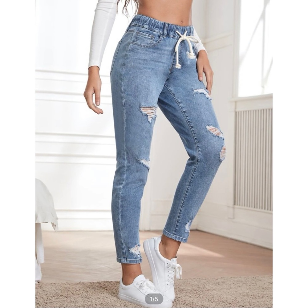 ✨NWOT✨ Drawstring Skinny Jeans